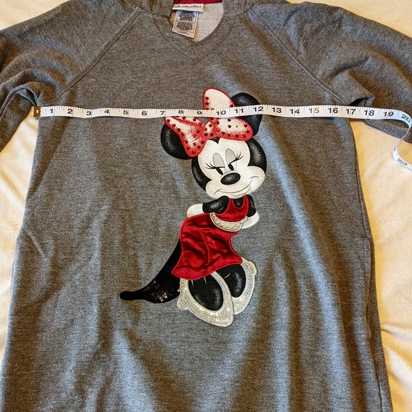 DISNEY Classic Cameo Minnie Mouse Sweatshirt Dress - Picture 13 of 14